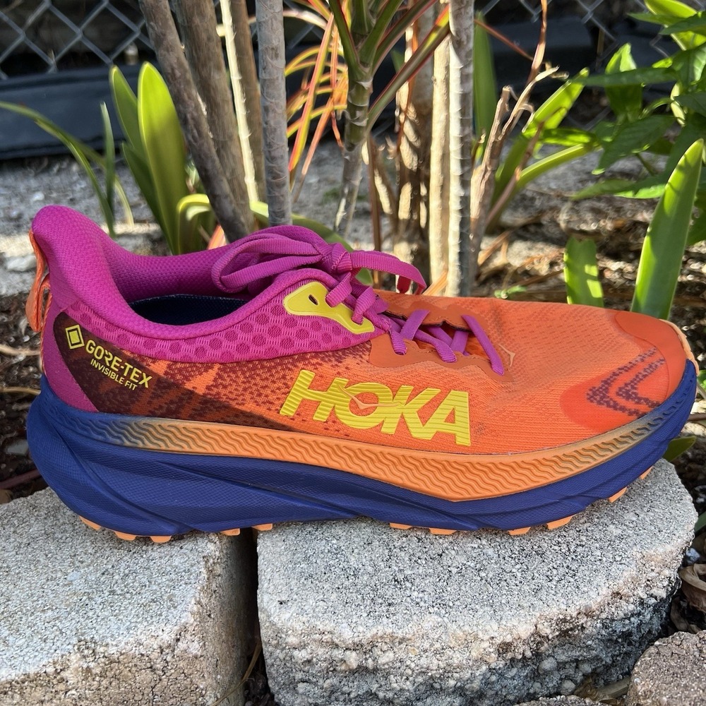 Hoka Women's 9.5 B Orange One One Challenger ATR GTX Hiking Shoes Running